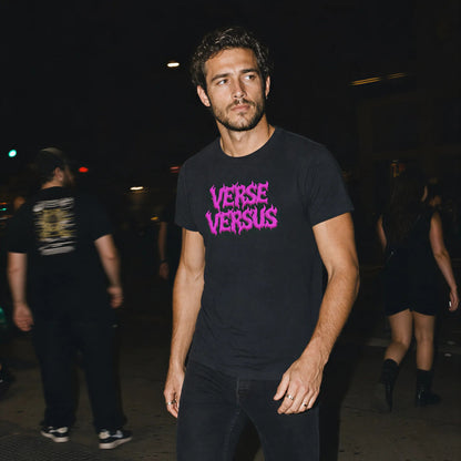 Purple Metal Verse Versus Logo Tee